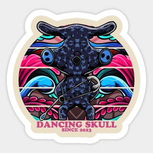 dancing pig nose Sticker